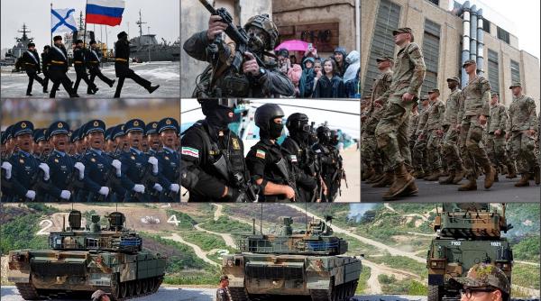 Care sunt cele mai mari 25 de armate ale lumii, după numărul de militari activi. SUA se află abia pe locul trei