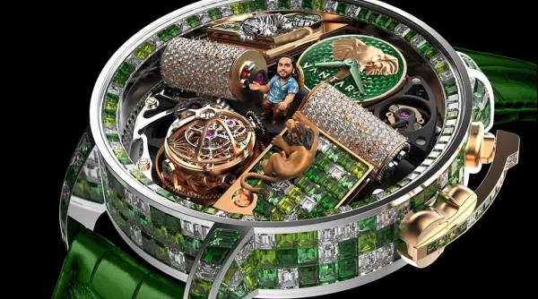 extravaganta fara limite fiul celui mai bogat om din asia si a comandat un ceas cu el stand pe un tron de aur in centrul cadranului