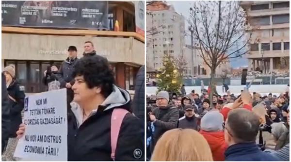 2 000 de oameni protesteaza la miercurea ciuc fata de cresterea taxelor mesaj pentru udmr sa mearga sa pazeasca oile