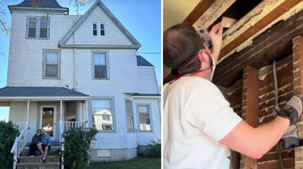 dupa un an de renovari un cuplu a descoperit o colectie bizara de obiecte ascunsa intr un perete al unei case vechi de 146 de ani