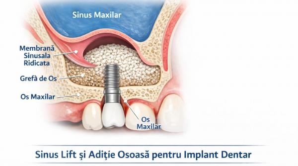 Sinus lift și adiția osoasă – tratamente moderne pentru implanturi dentare stabile