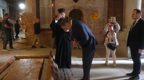 sorin grindeanu a vizitat mormantul sfant si zidul plangerii din ierusalim