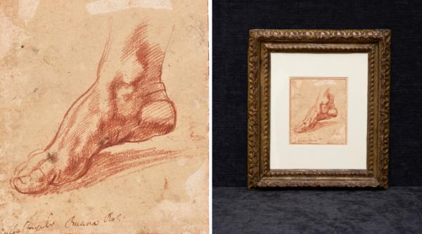 o familie a pastrat schita mica a unui picior 200 de ani fara sa i stie autorul acum mostenitorul a vandut o cu 27 de milioane de