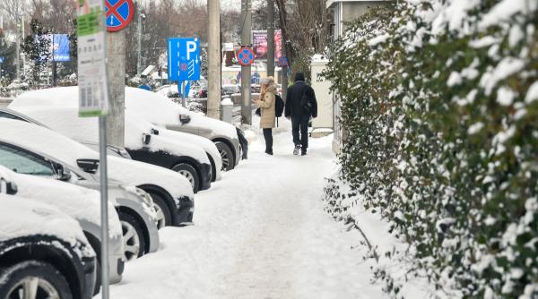 Prognoza specială pentru București. Ninsori, lapoviță și ger începând de luni dimineață