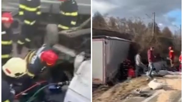 inca o tragedie pe drumul unde au murit si suporterii greci duba in care erau un barbat si copiii lui a fost lovita de un tir