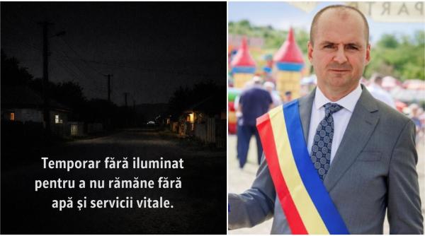 Vinderei este a doua comună din Vaslui care oprește iluminatul public din lipsă de fonduri