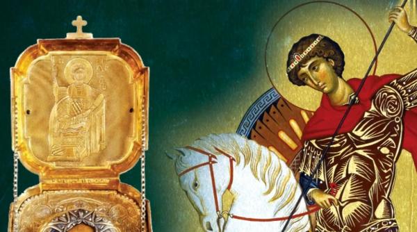 Capul Sfântului Gheorghe va fi adus pentru prima oară în România de la Muntele Athos. Unde vor fi depuse sfintele moaște