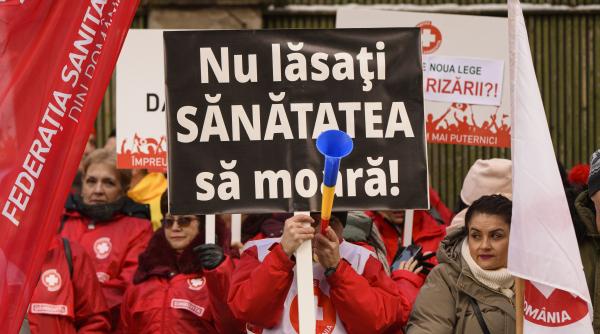 sindicalistii din sanatate ameninta cu greva generala daca salariile vor fi taiate cu 10