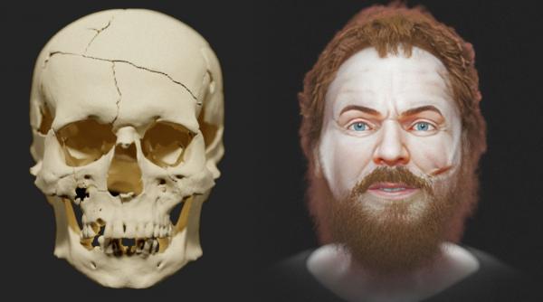 Chipul unui „vampir”, reconstruit de oamenii de știință. Bărbatul fusese decapitat după moarte pentru a nu se întoarce printre cei vii