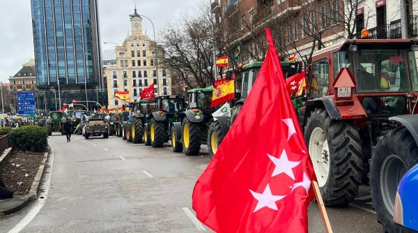 Fermierii spanioli au blocat Madridul cu tractoare: „De la anul, fileul de vită s-ar putea să fie cu hormoni”