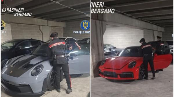 Fraudă de milioane de euro cu mașini de lux, anchetată de DIICOT: 20 de bolizi au fost găsiți într-un garaj din Italia
