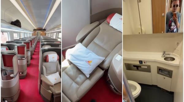 „Acesta nu e un avion la clasa întâi, e un tren din Africa”. Un vlogger român a mers cu trenul în Africa și a avut o surpriză imensă