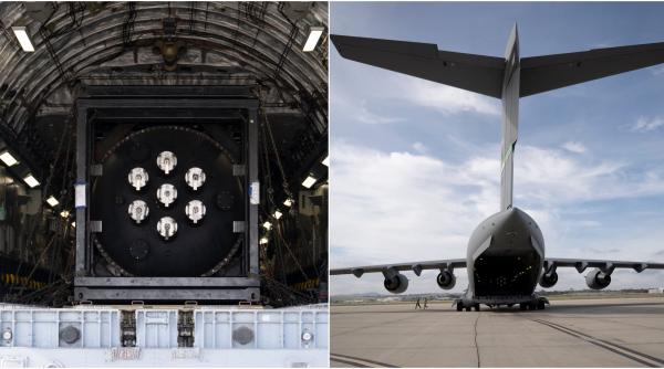 armata sua transporta pentru prima data pe calea aerului un microreactor nuclear de generatie noua pentru a fi testat intr un laborator