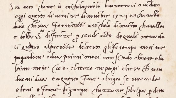 Un nou font cu scrisul de mână al lui Michelangelo va fi introdus în urma unui acord dintre Vatican şi Microsoft