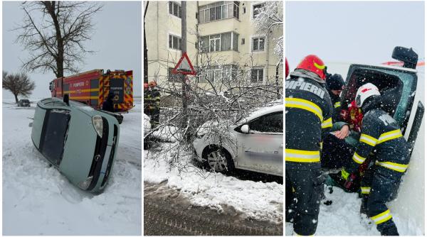 haos pe sosele dupa cel mai lung episod de ninsori din aceasta iarna drumuri inchise accidente in lant si nameti de jumatate de metru