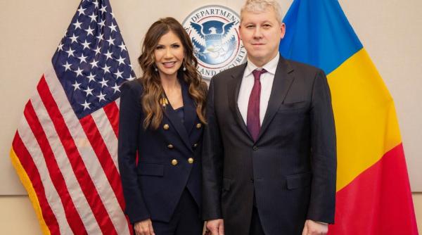 Ministrul Cătălin Predoiu s-a întâlnit în SUA cu Kristi Noem, secretarul american pentru Securitate Internă. Au discutat de Visa Waiver