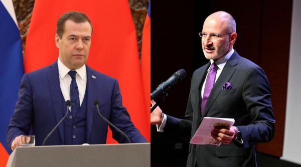 Medvedev a amenințat Europa cu o invazie, „ca în 1945”. MAE i-a dat replica, personal: „Dima, ca în 1989, rușii primesc bilete dus”