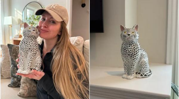 o femeie care a cumparat second hand un bibelou cu o pisica a avut o surpriza uriasa cand a aflat ce era de fapt si cat valoreaza