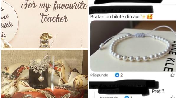 O profesoară a primit de Mărțișor un lănțișor cu diamant de 8.000 de lei. Discuții pe grupurile de părinți pentru cadourile de 1 martie