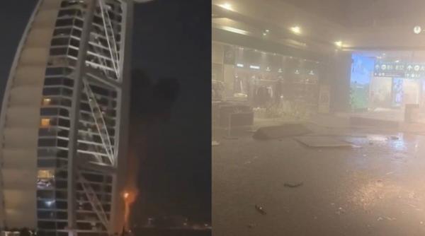 aeroportul din dubai si hotelul de lux burj al arab au fost lovite de drone iraniene cel putin patru oameni au fost raniti