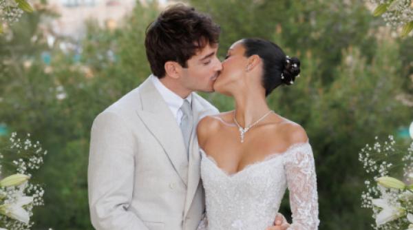 Charles Leclerc s-a căsătorit la Monaco cu Alexandra Saint-Mleux, cu o săptămână înainte de începerea noului sezon de Formula 1