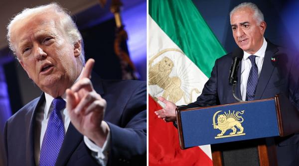 trump pune sub semnul intrebarii revenirea la putere a printului mostenitor al iranului aflat in exil