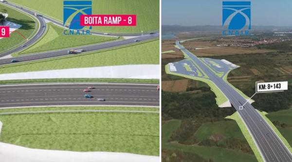 cel mai complex nod rutier din tara prinde contur autostrazile a1 si a13 reunite printr o intersectie cu poduri pasaje si viaducte