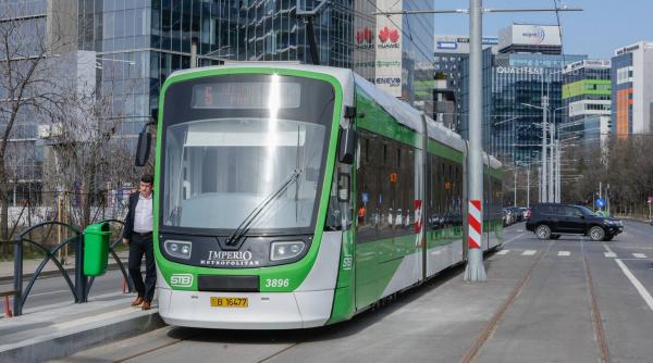 linia 5 de tramvai din bucuresti a fost redeschisa duminica va merge de la stefan cel mare pana la pod baneasa