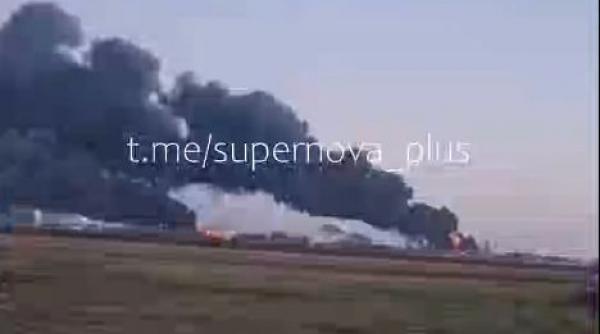 “Ard rezervoarele de combustibil”. Un important hub petrolier rusesc a fost lovit de un atac cu drone ucrainene în Krasnodar