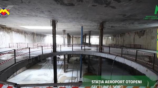 Metroul spre Aeroportul Otopeni prinde contur: Lucrările au ajuns la 61% pe secțiunea sudică și la 26% pe cea nordică