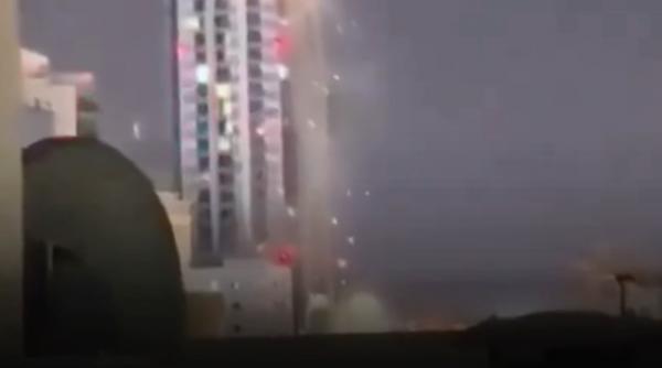 O dronă s-a izbit de o clădire din Dubai