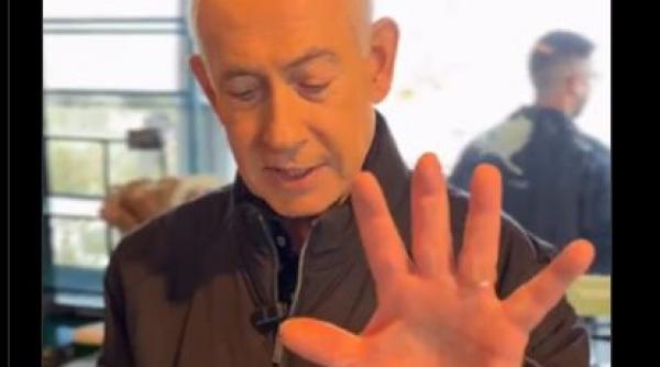 netanyahu s a filmat in timp ce bea cafea pentru a arata ca nu a fost ucis de iranieni vreti sa mi numarati degetele nu sunt sase