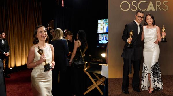 cine este regizoarea romanca natalie musteata care a castigat la oscar 2026 cu scurtmetrajul two people exchanging saliva