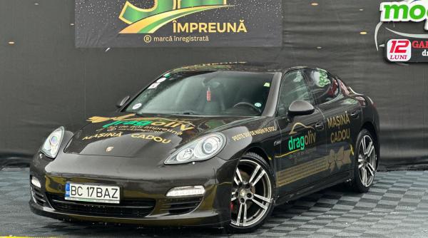 Parcul Auto Dragoliv Sascut Bacău oferă un Porsche pe 22 martie la Marea Tombolă Dragoliv