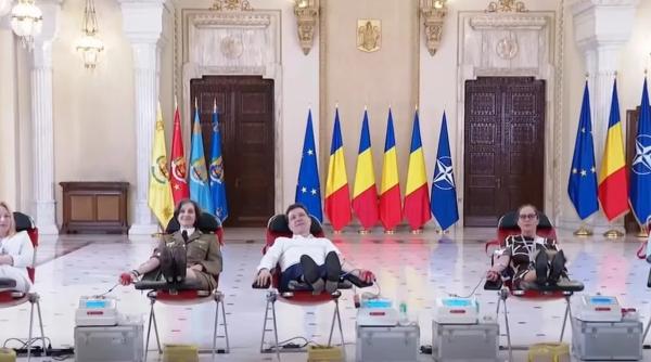 Nicușor Dan a donat sânge la Palatul Cotroceni, alături de alți angajați: „Astfel de gesturi simple pot face o diferență”