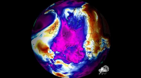 Final de martie cu vreme de iarnă: Un val de aer arctic aduce ger și ninsori în Europa. Stratul de zăpadă ar putea depăși 50 cm