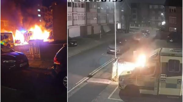 patru ambulante au fost incendiate in londra politia suspecteaza un atac antisemit