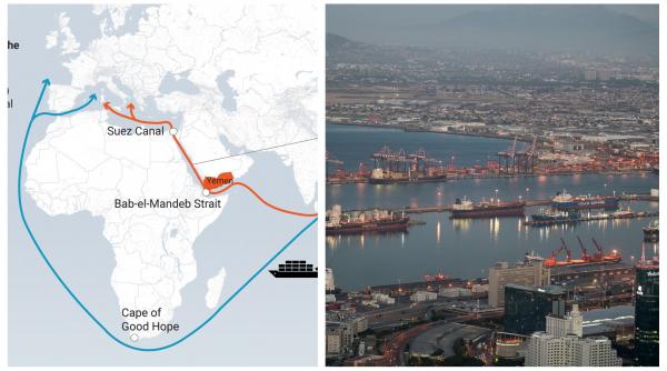 posibila resetare a fluxului mondial al marfurilor navele ar putea evita complet orientul mijlociu si vor ocoli africa spre europa