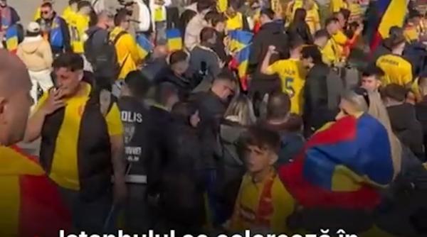 istambulul se coloreaza in galben fanii romani au inceput sa se stranga in piata taksim