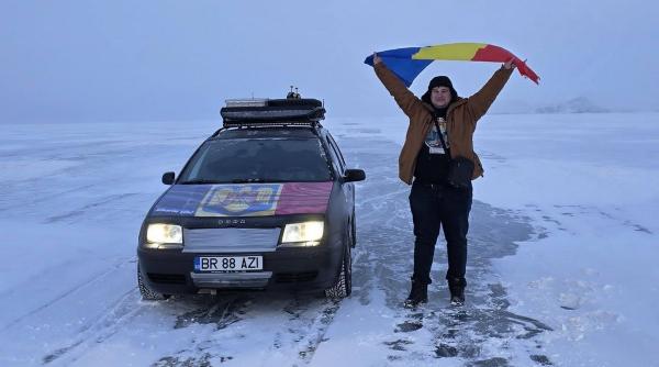 Un român a ajuns în Siberia, la -50 grade, cu o mașină veche de 26 de ani