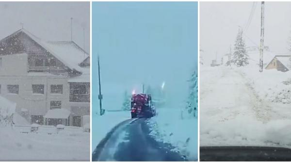 Iarna s-a întors în forţă în România: Strat de zăpadă de peste 35 de cm în unele zone. A fost emis un nou cod portocaliu de ninsori