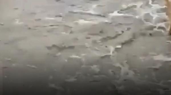 dezastru dupa furtuna poduri ridicate la inundatiile din toamna luate de apa