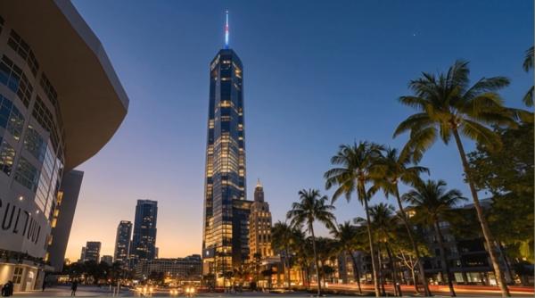 donald trump vrea sa faca o biblioteca zgarie nori cu doua statui de aur cu el