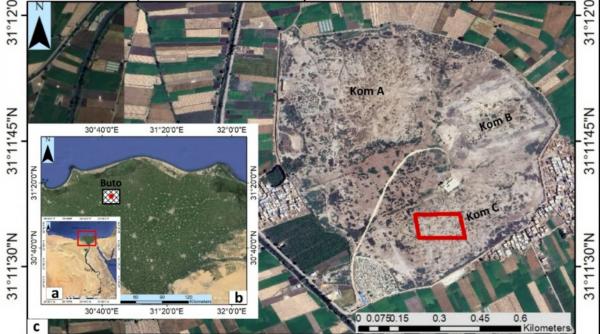 un oras spectaculos din egiptul antic a fost descoperit dupa mii de ani sub delta nilului fara sa fie facuta vreo sapatura