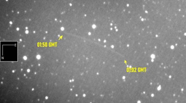 imagini cu naveta orion in drum spre luna surprinse de observatorul astronomic bucuresti