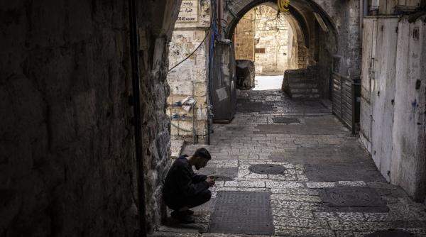 imagini ca in pandemie in ierusalim e saptamana mare dar orasul vechi e linistit si straniu de gol