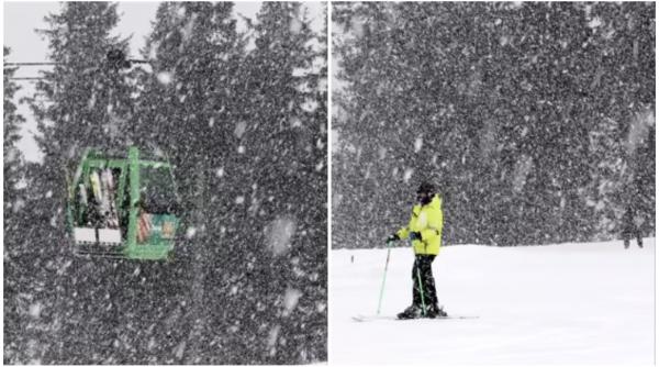 a nins ca n mijlocul iernii in statiunile montane turistii glumesc ca nu stiu ce vor sarbatori pastele sau craciunul
