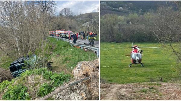 accident cu sapte victime la iesirea din medias s a activat planul rosu de interventie si a fost solicitat un elicopter smurd