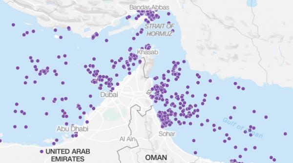 mai multe nave se indreapta spre stramtoarea ormuz in ziua negocierilor ce arata datele de monitorizare a traficului maritim