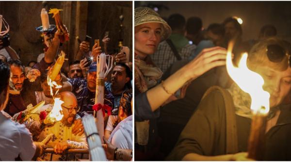 s a aprins lumina sfanta de la ierusalim ce semnificatie are si cand ajunge in romania